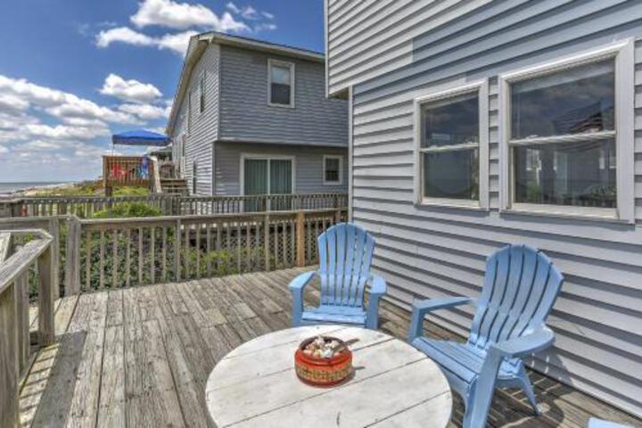 Nautical Oceanfront Beach House In Oak Island! - thumb 1